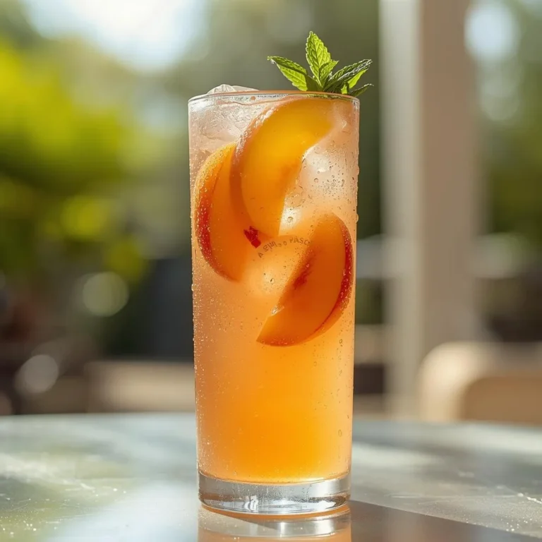 Refreshing Peach Lemonade
